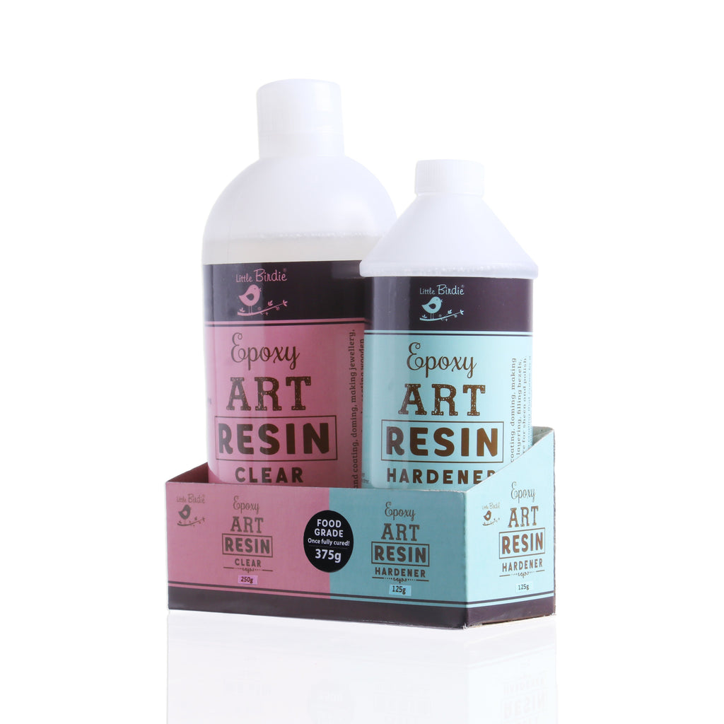 375gm - Epoxy Art Resin And Hardener Transparent Bottle