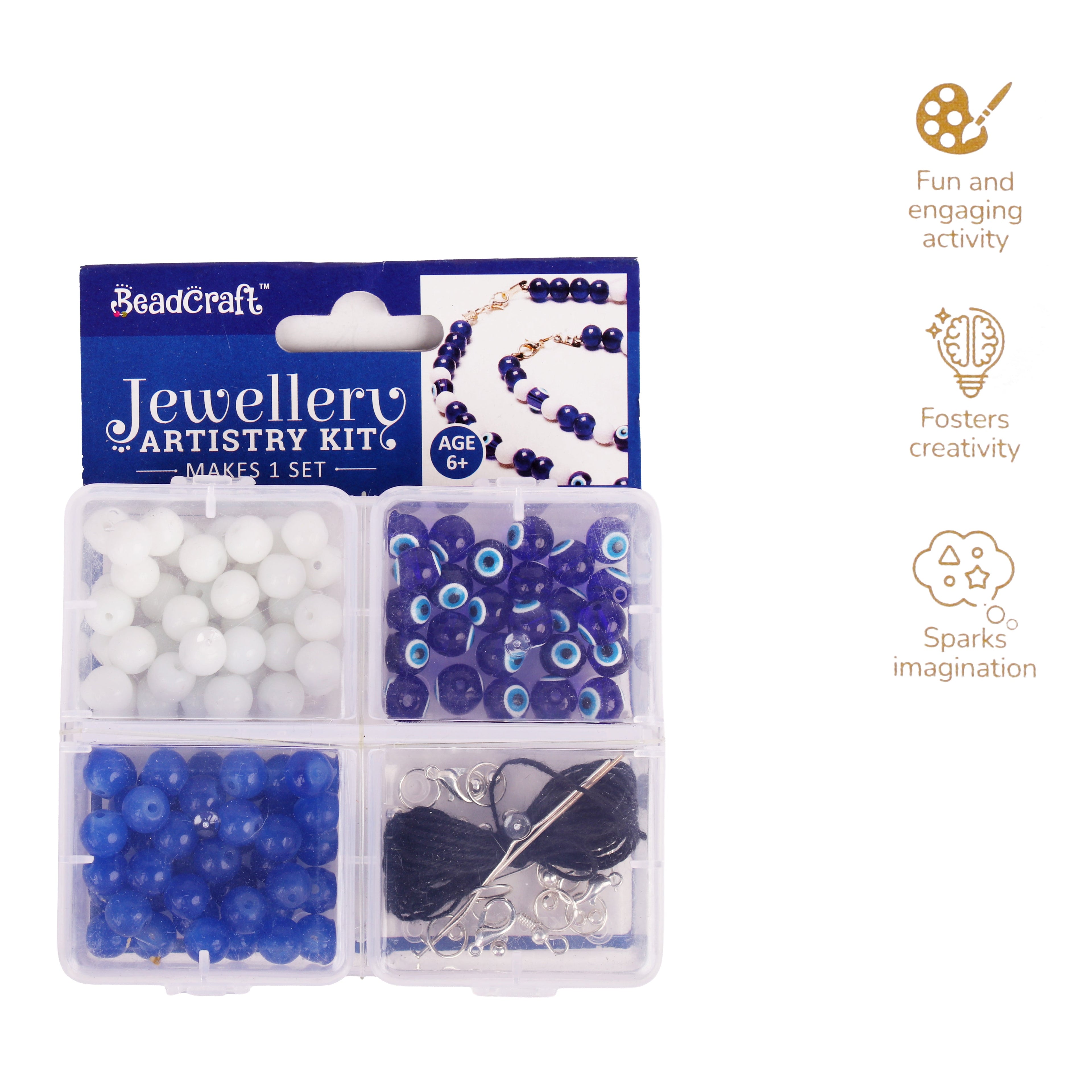 Jewellery Artistry Set Evil Eye 4 Cavity Box