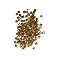 Jewellery Findings Metal Spacer Bead Square Gold 5gm