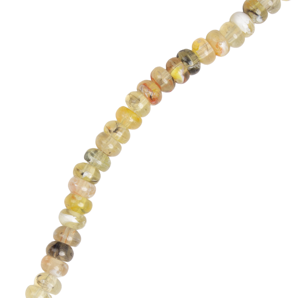 Citrine Art Beads Roundel Shape 10mm 44 Beads 1String