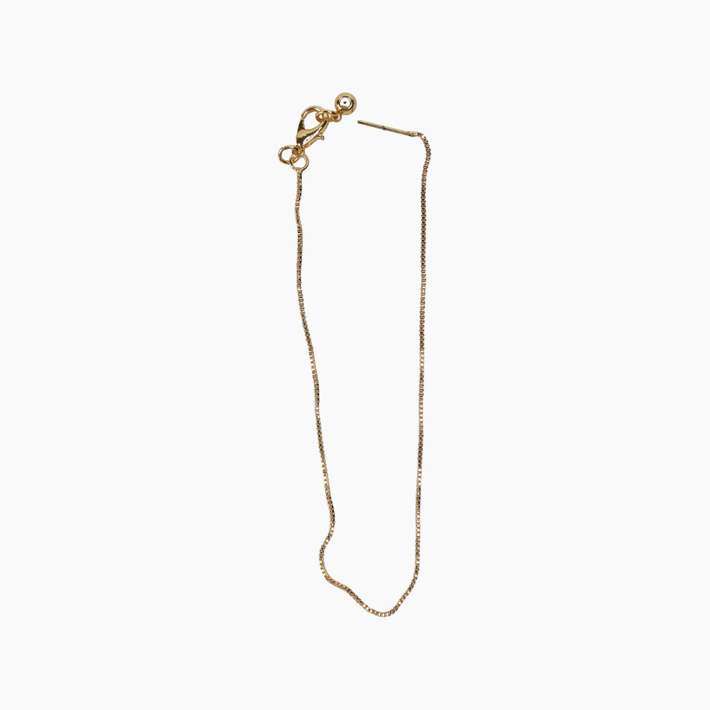 Ready-to-Wear Adjustable Box Chain Bracelet with Slider Clasp - Gold, Approx Thickness 0.8mm Length 19.05cm