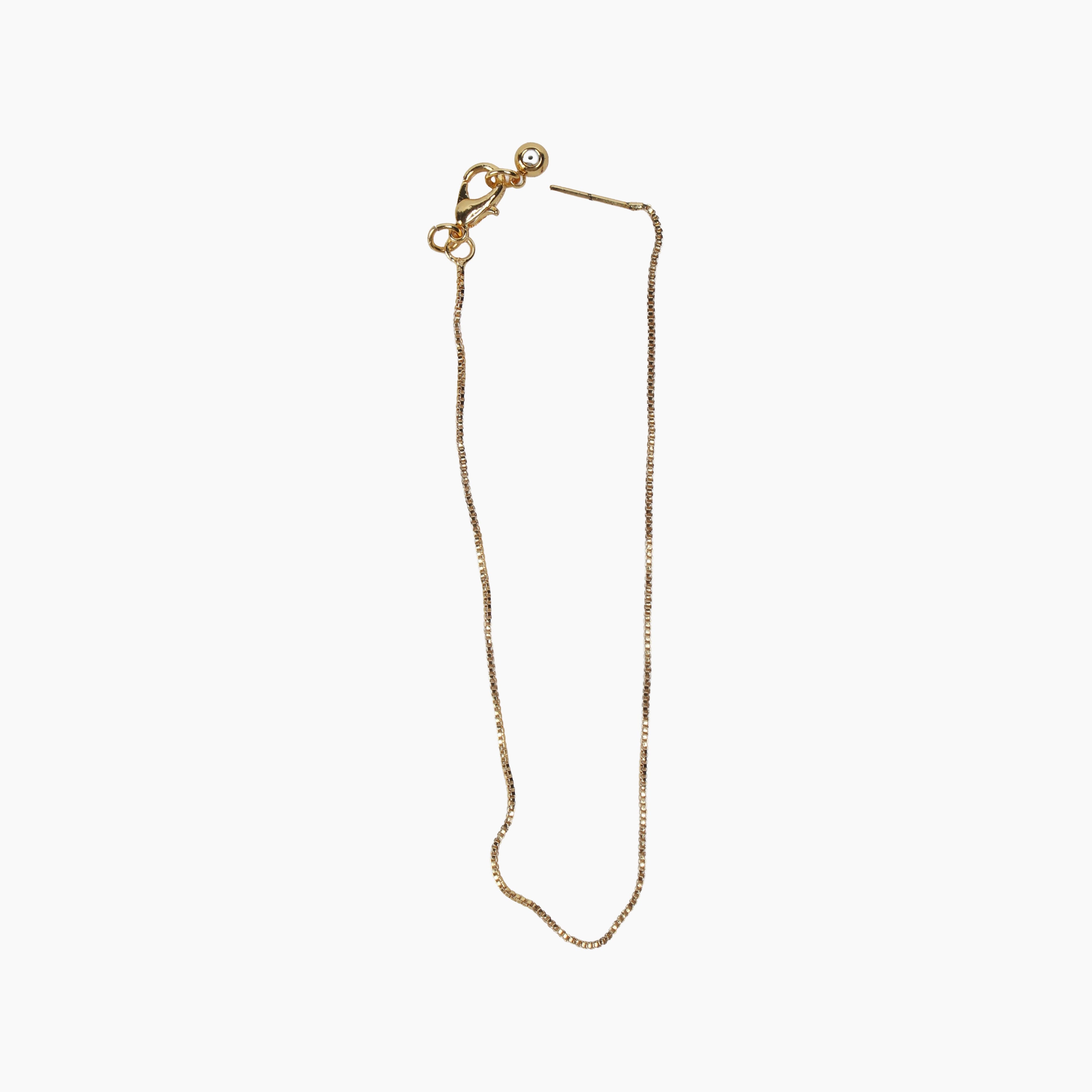 Ready-to-Wear Adjustable Box Chain Bracelet with Slider Clasp - Gold, Approx Thickness 0.8mm Length 19.05cm