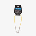 Ready-to-Wear Bracelet Cord With Clasp Bright Yellow, Approx Thickness 1.5mm Length 25cm