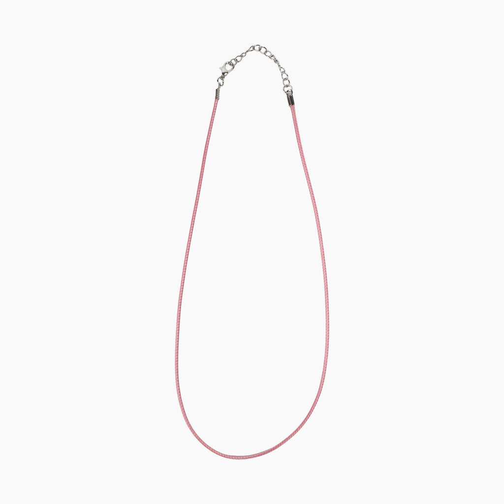 Ready-to-Wear Necklace Cord With Clasp Light Pink, Approx Thickness 1.5mm Length 50cm