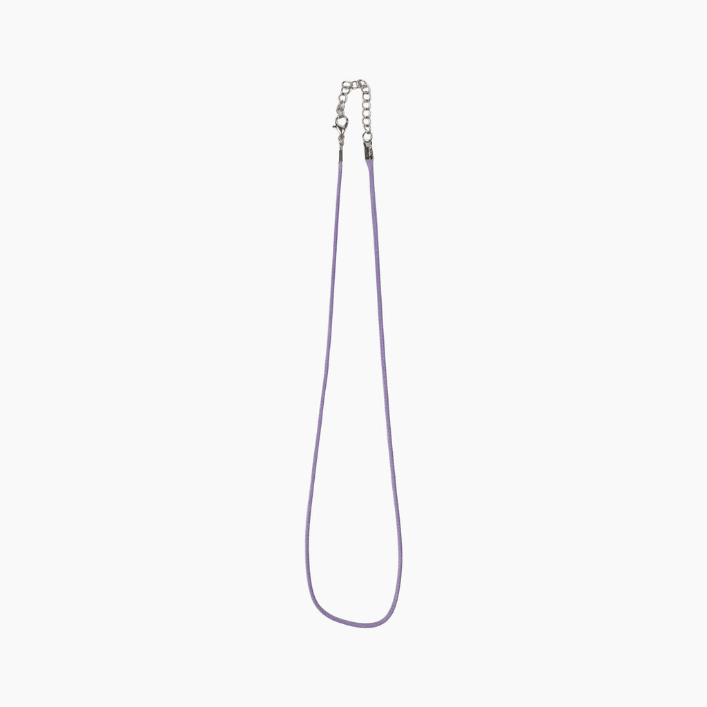 Ready-to-Wear Necklace Cord With Clasp Lavender, Approx Thickness 1.5mm Length 50cm