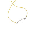 Ready-to-Wear Necklace Cord With Clasp Bright Yellow, Approx Thickness 1.5mm Length 50cm