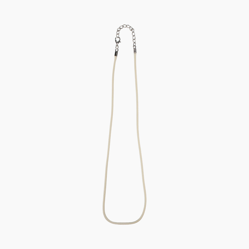 Ready-to-Wear Necklace Cord With Clasp Beige, Approx Thickness 1.5mm Length 50cm