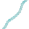 Crackle Glass Beads Teal Blue 8mm 35 Beads 1string