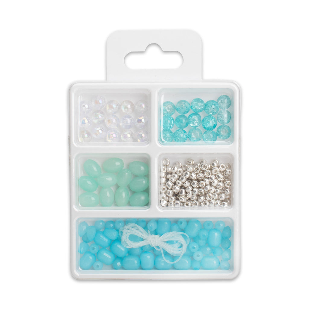 My Bead Studio Bracelet Making Kit Aqua Dream 5 Compartments Blister