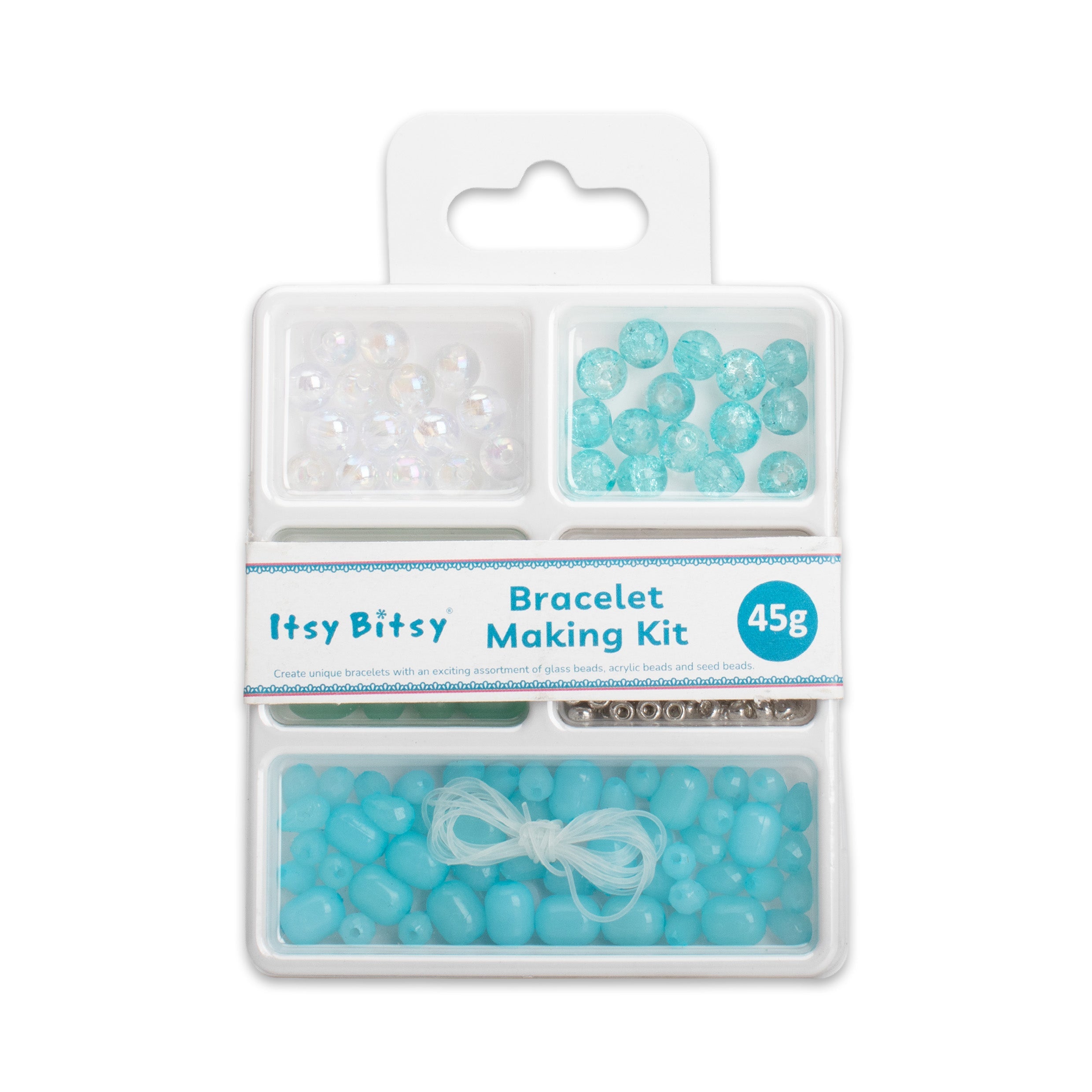 My Bead Studio Bracelet Making Kit Aqua Dream 5 Compartments Blister