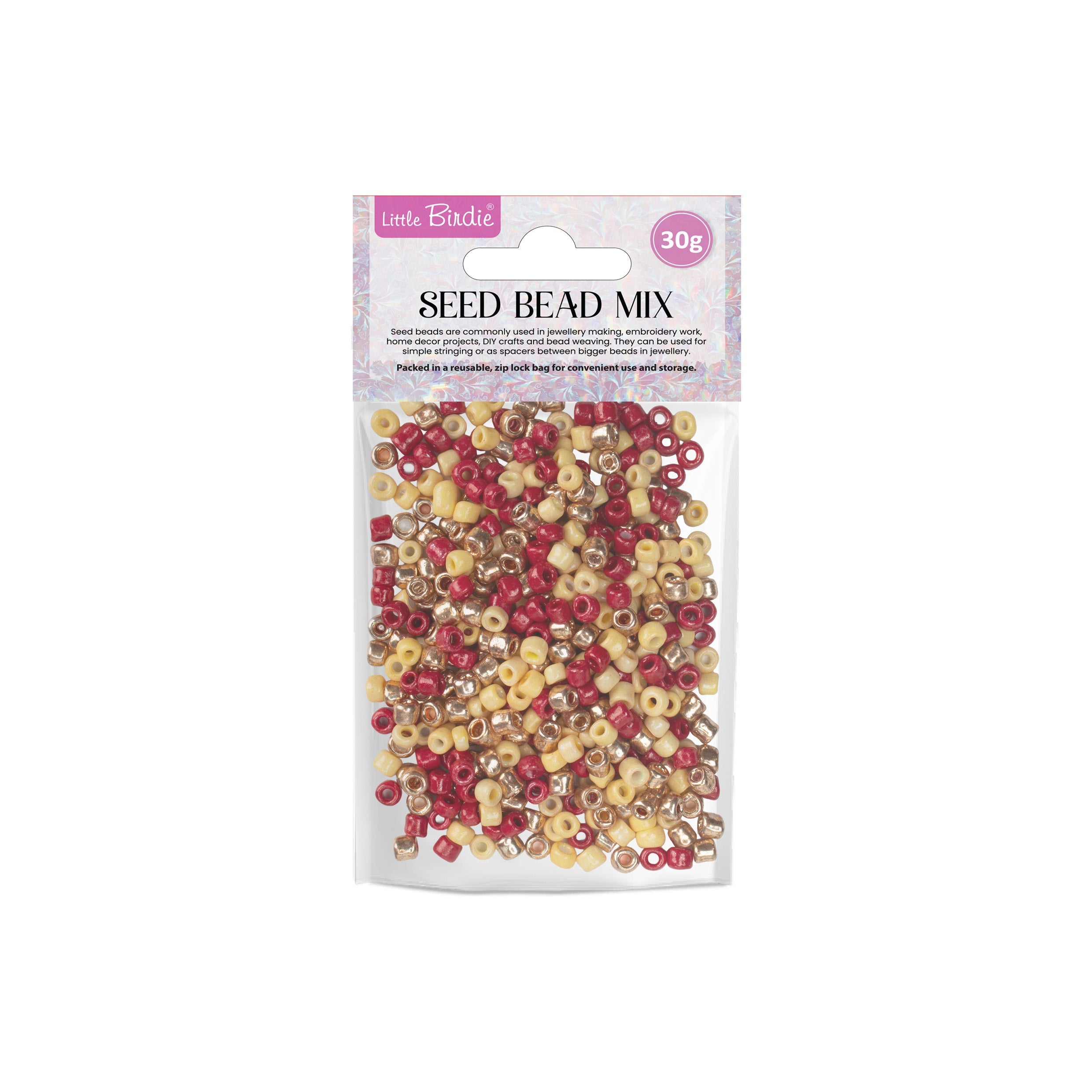 My Bead Studio Seed Beads Cherry Lemon 30gm 1PC