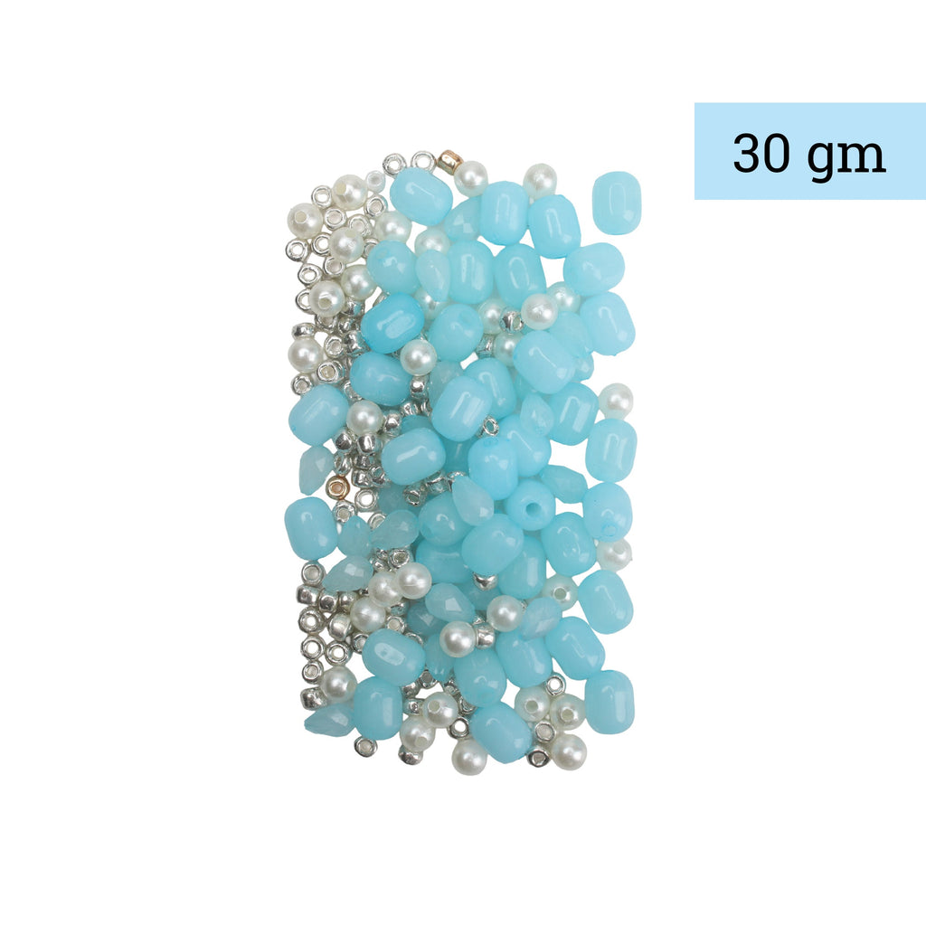 My Bead Studio Assorted Beads Misty Turquoise 30gm 1PC