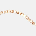 Glass Bead Round Dual Tone White & Brown 8mm 35beads 1string
