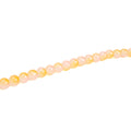 Glass Bead Round Dual Tone Pink & Yellow 8mm 35beads 1string