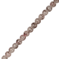 Glass Bead Round Dual Tone Plum Punch 8mm 35beads 1string
