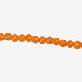Glass Bead Round Orange 8mm 35beads 1string