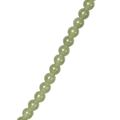 Glass Bead Round Fern Green 8mm 35beads 1string