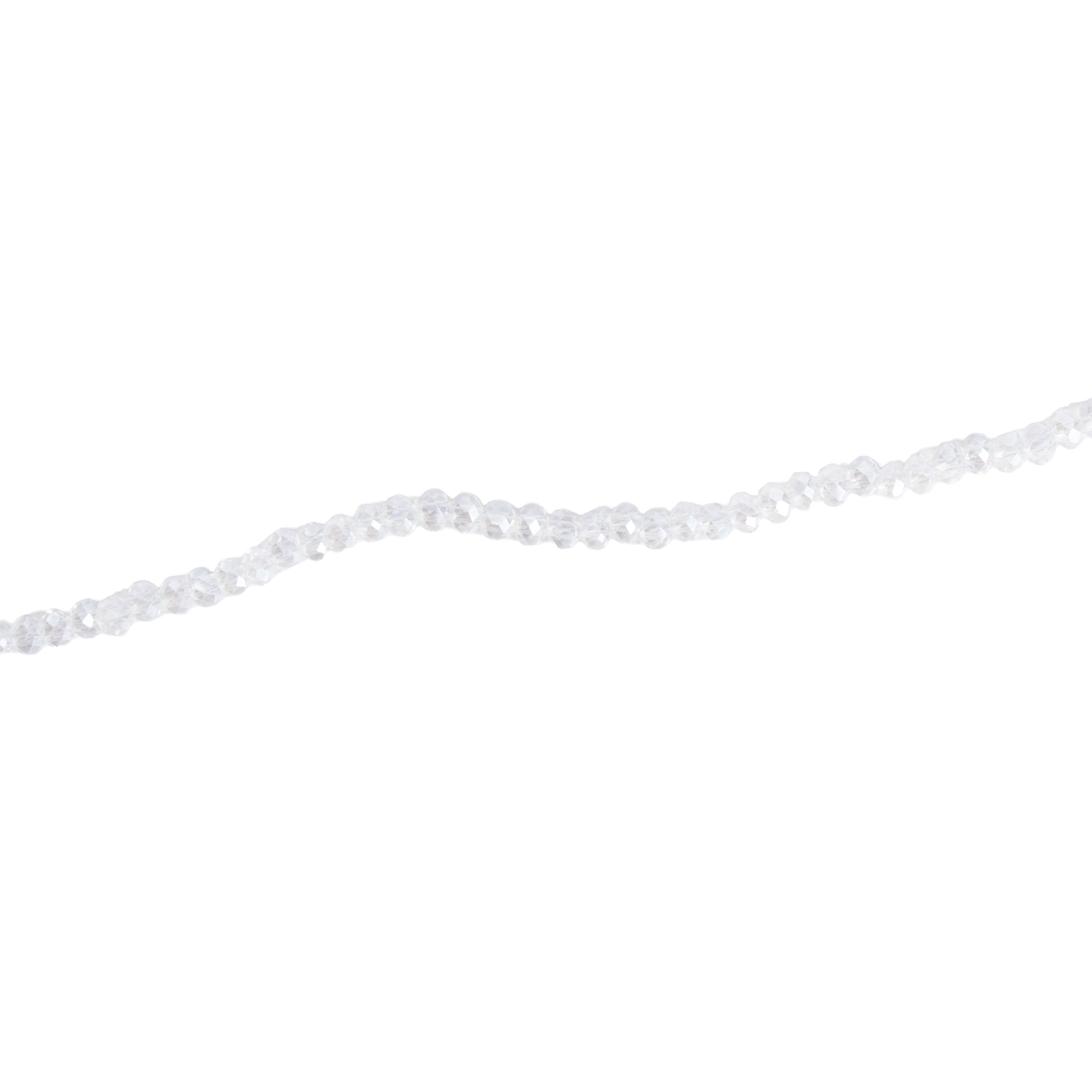 Fire Polished Beads Rainbow Crystal 2mm Clear Crystal 1 string