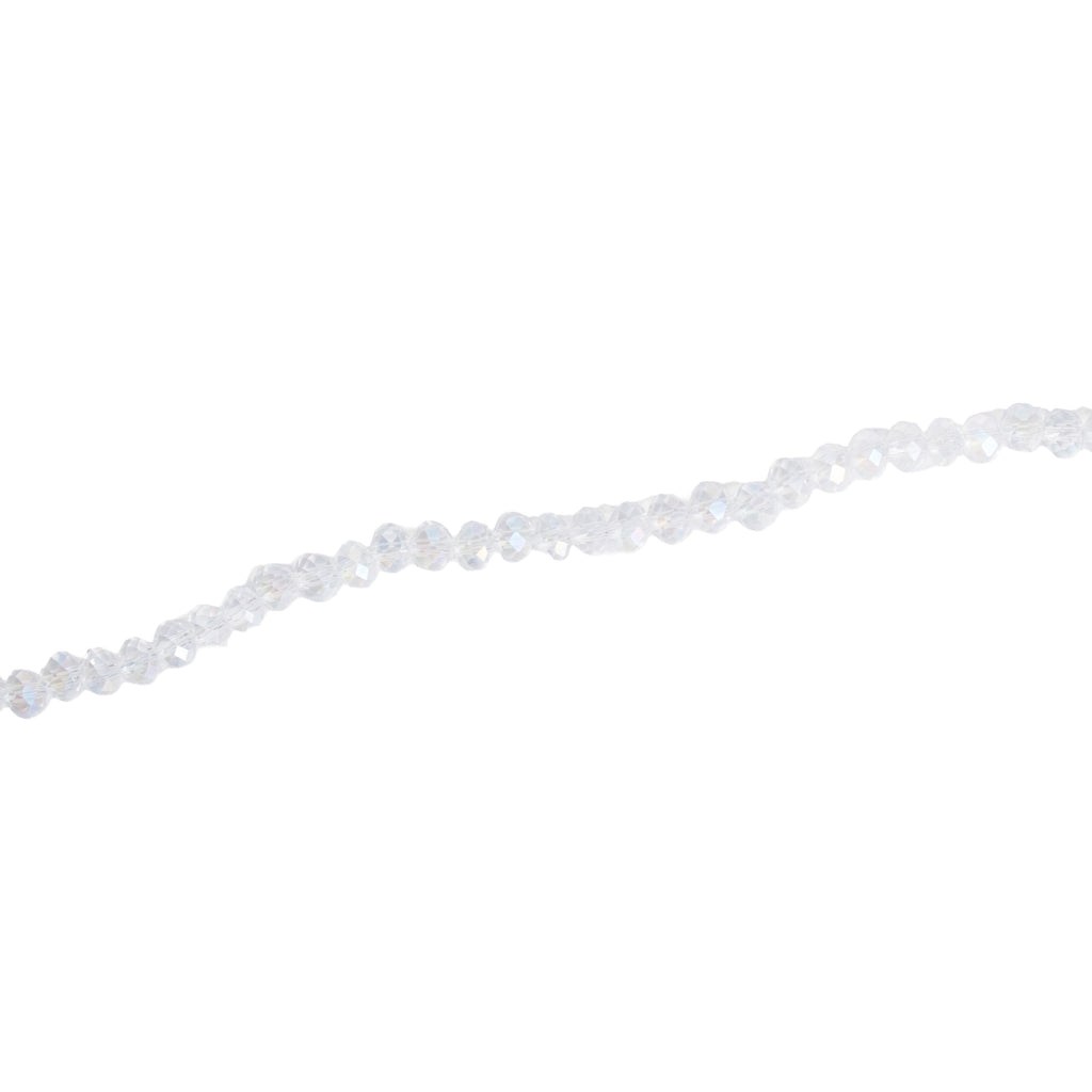 Fire Polished Beads Rainbow Crystal 4mm Clear Crystal 1 string