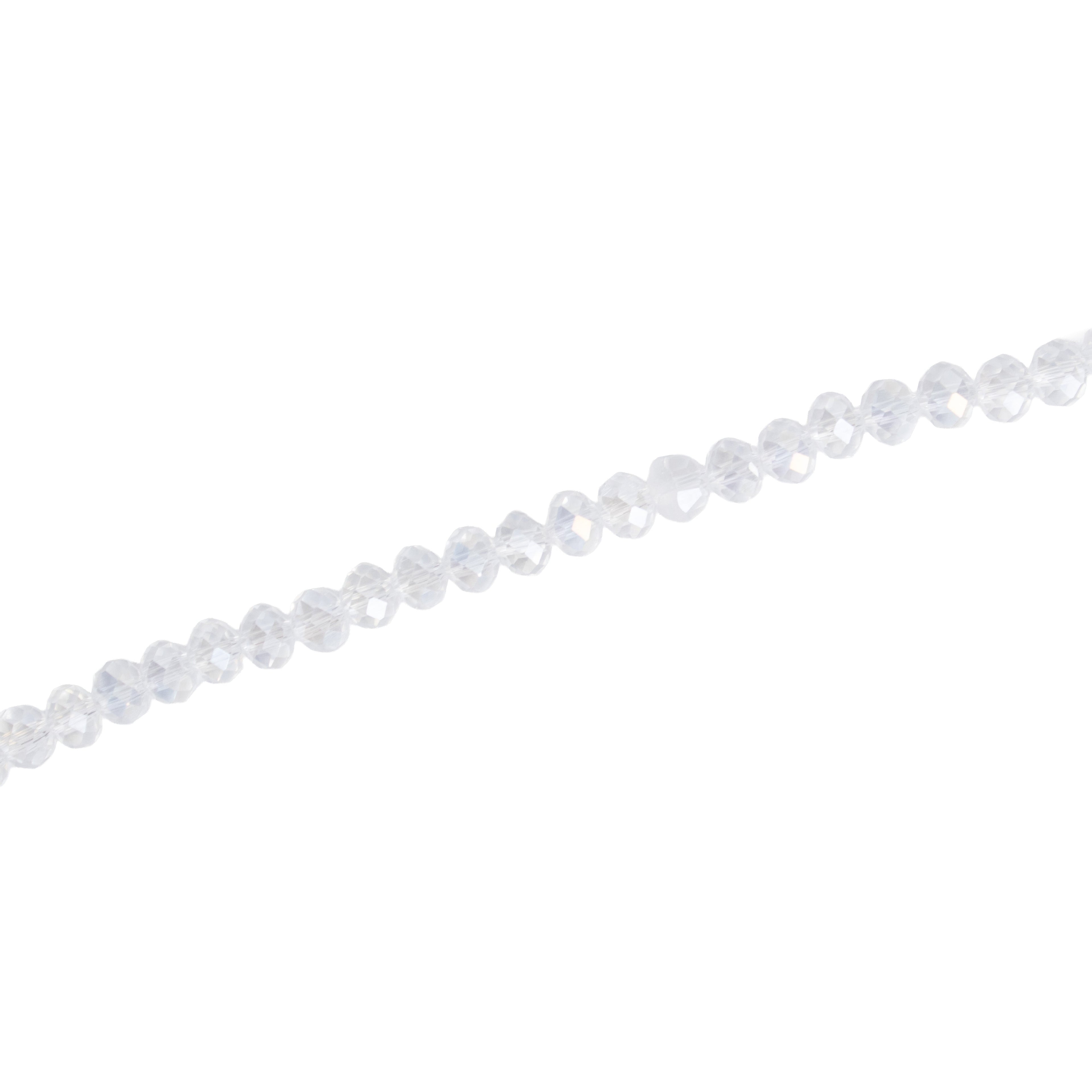 Fire Polished Beads Rainbow Crystal 6mm Clear Crystal 1 string