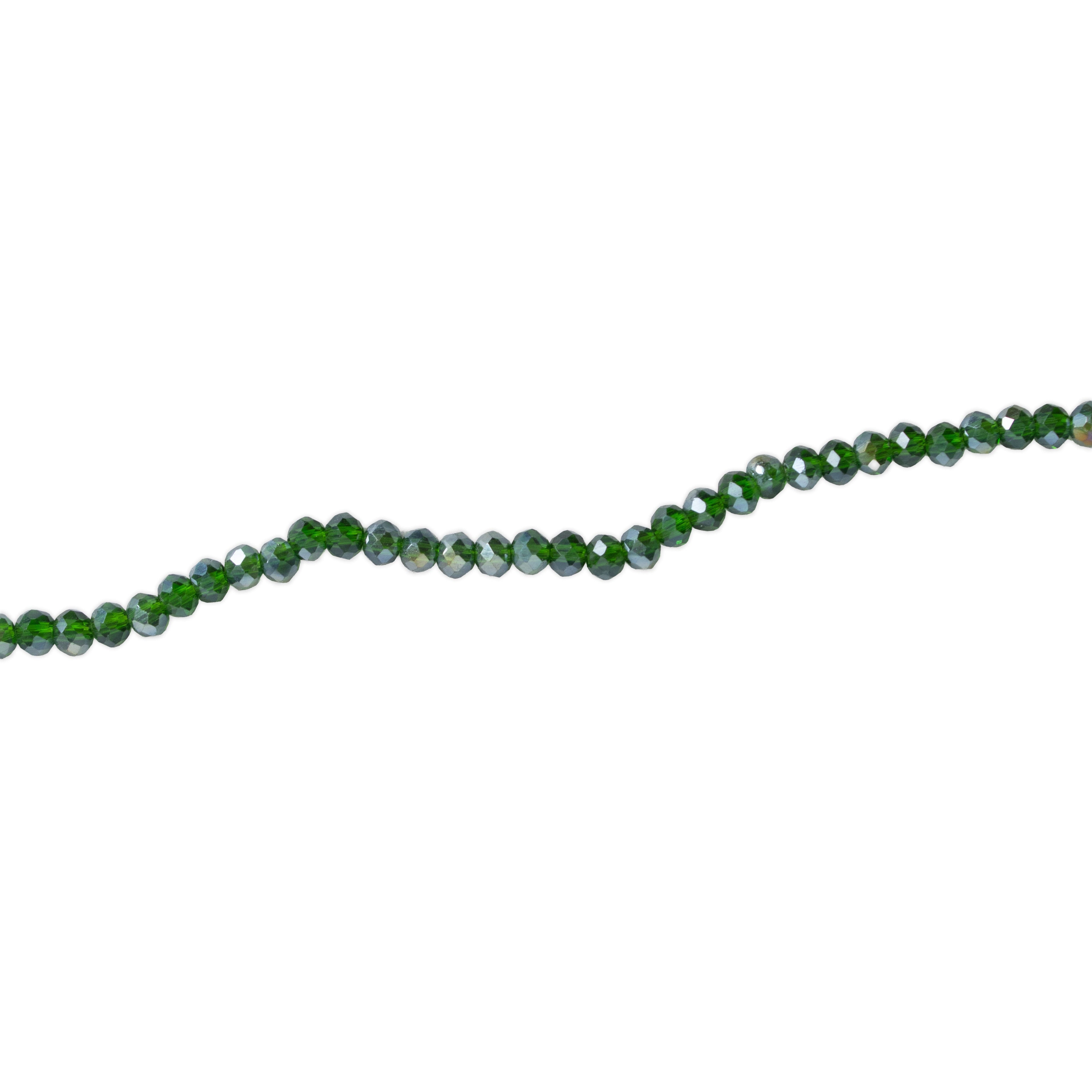 Fire Polished Beads Rainbow Crystal 2mm Emerald Green 1string