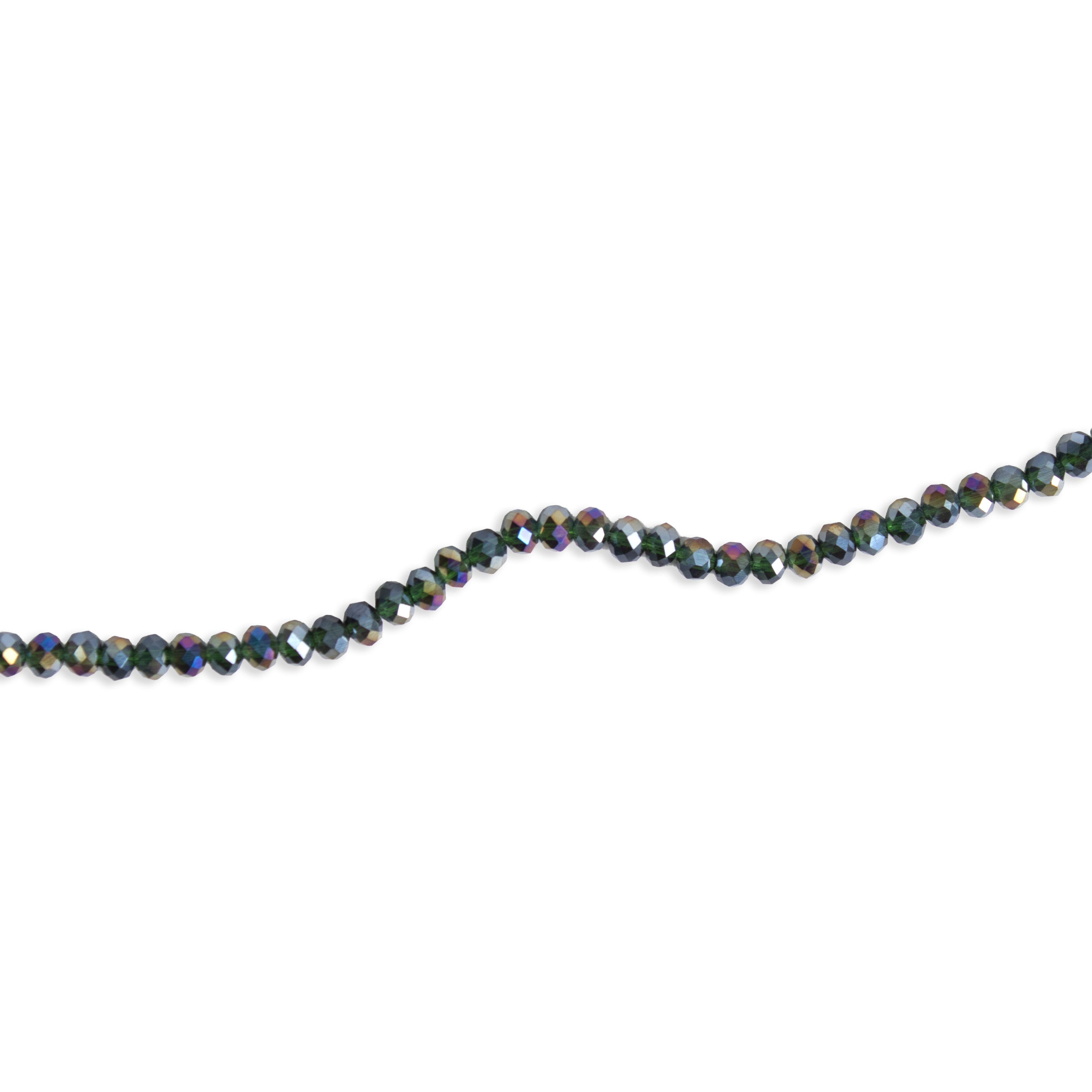 Fire Polished Beads Rainbow Crystal 4mm Emerald Green 1string