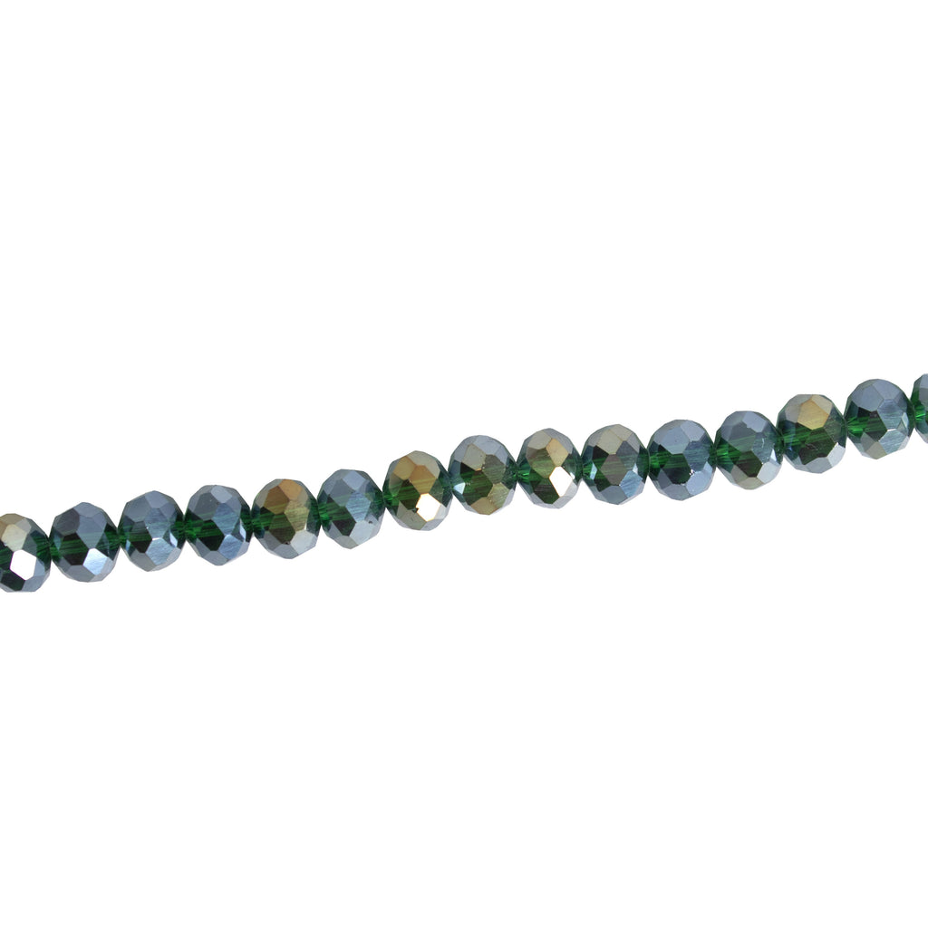 Fire Polished Beads Rainbow Crystal 8mm Emerald Green 1string