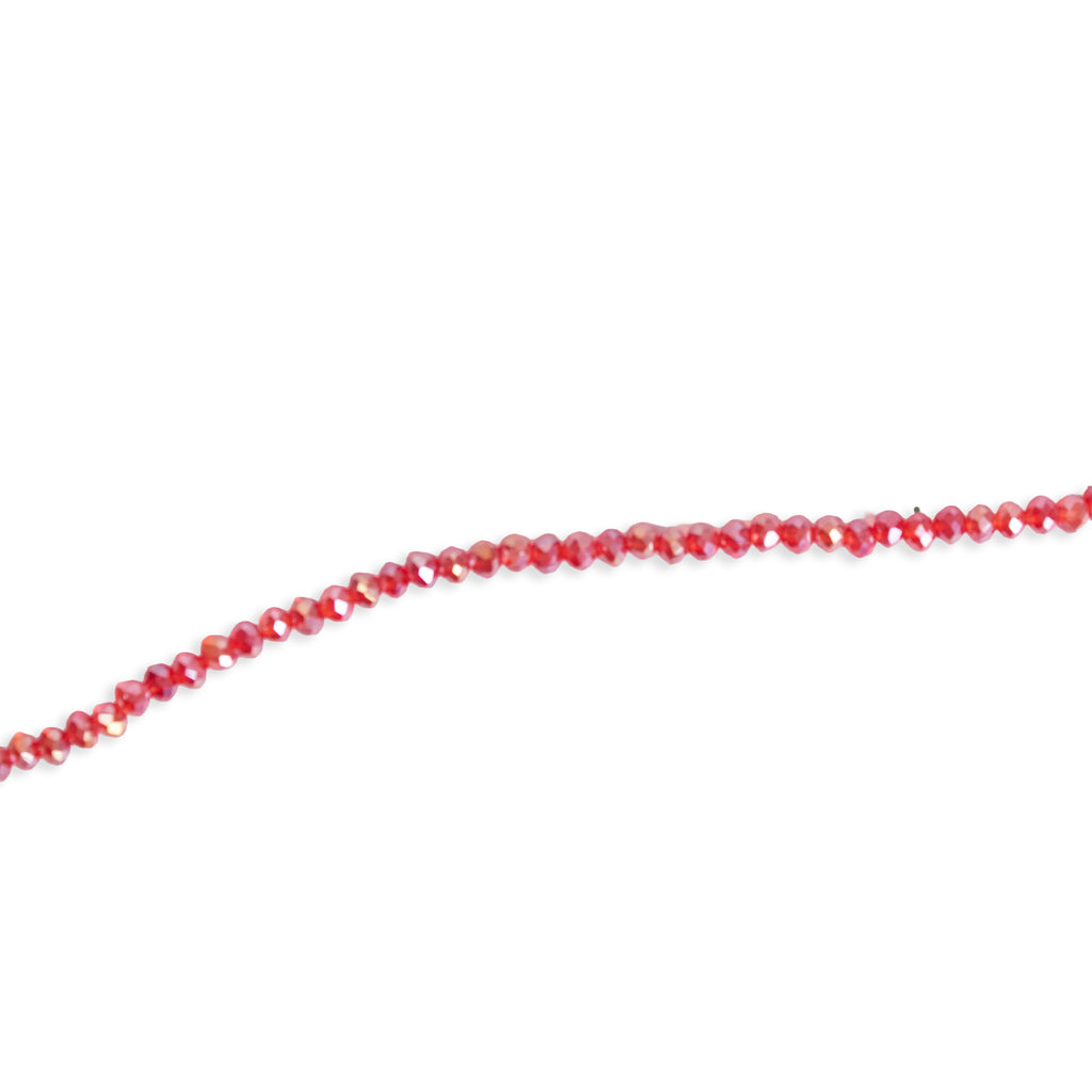 Fire Polished Beads Rainbow Crystal 2mm Dark Red 1 string
