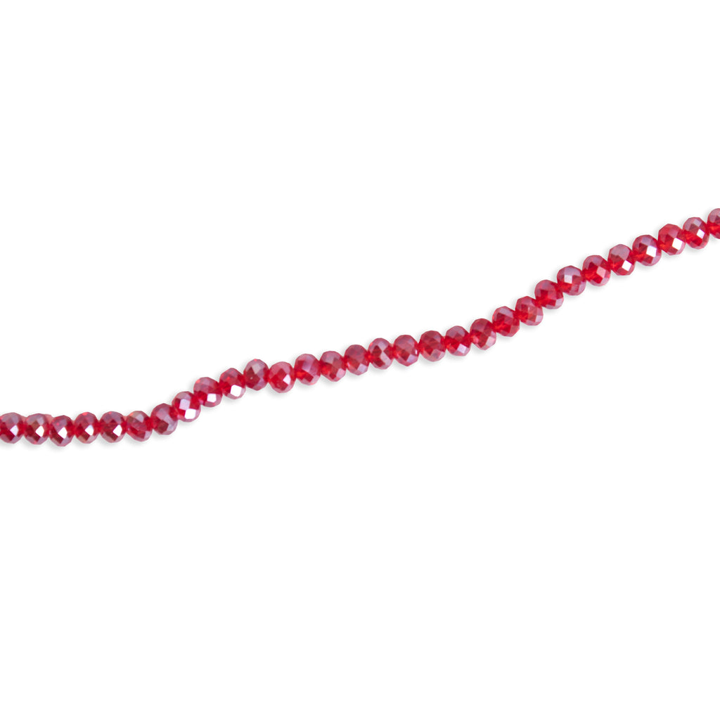 Fire Polished Beads Rainbow Crystal 4mm Dark Red 1 string