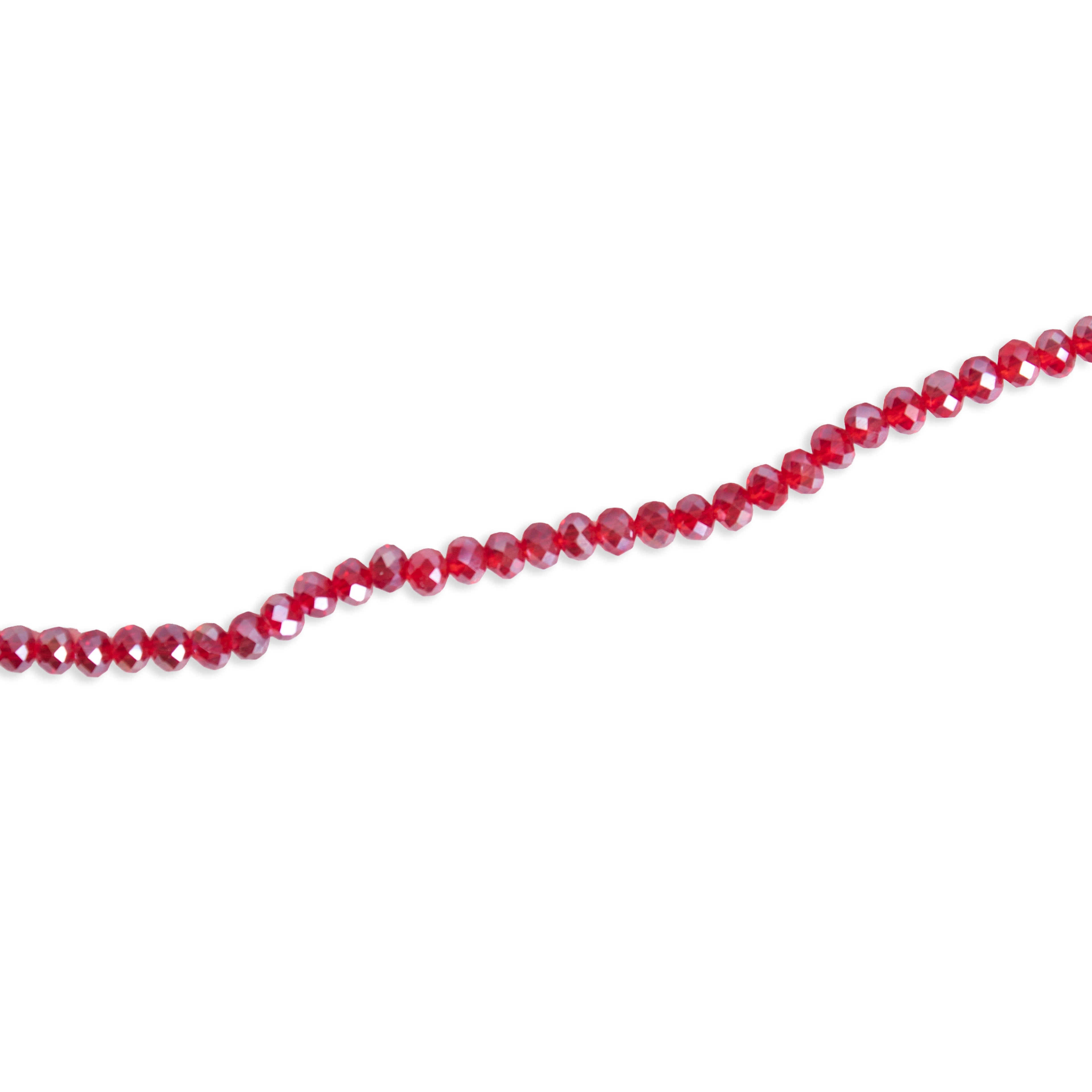 Fire Polished Beads Rainbow Crystal 4mm Dark Red 1 string