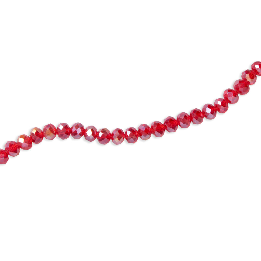 Fire Polished Beads Rainbow Crystal 6mm Dark Red 1string