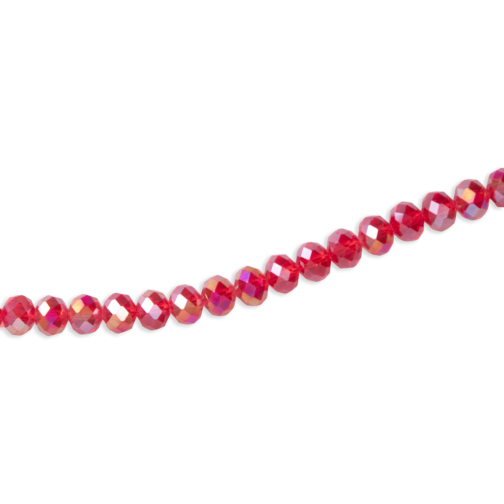 Fire Polished Beads Rainbow Crystal 8mm Dark Red 1 string