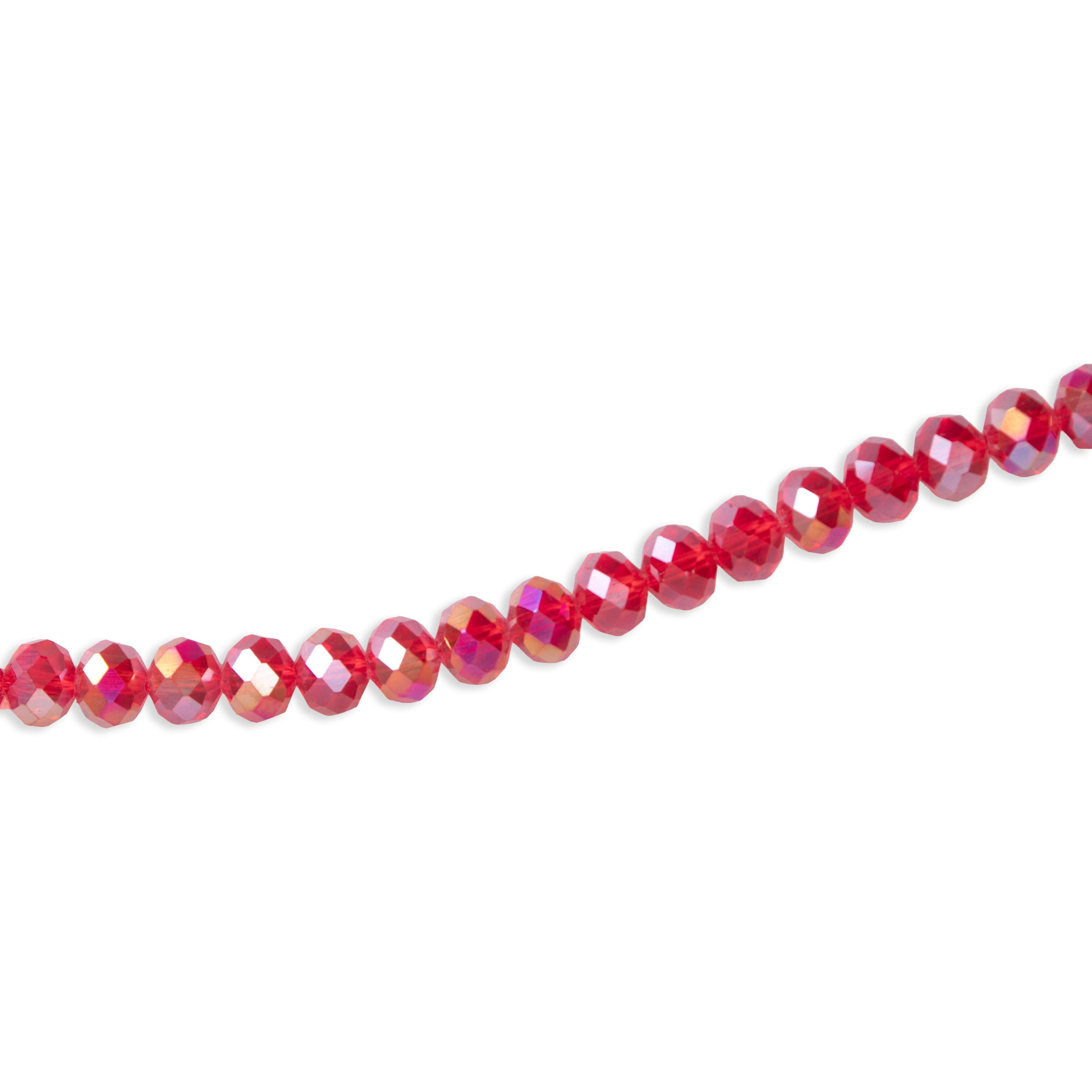 Fire Polished Beads Rainbow Crystal 8mm Dark Red 1 string