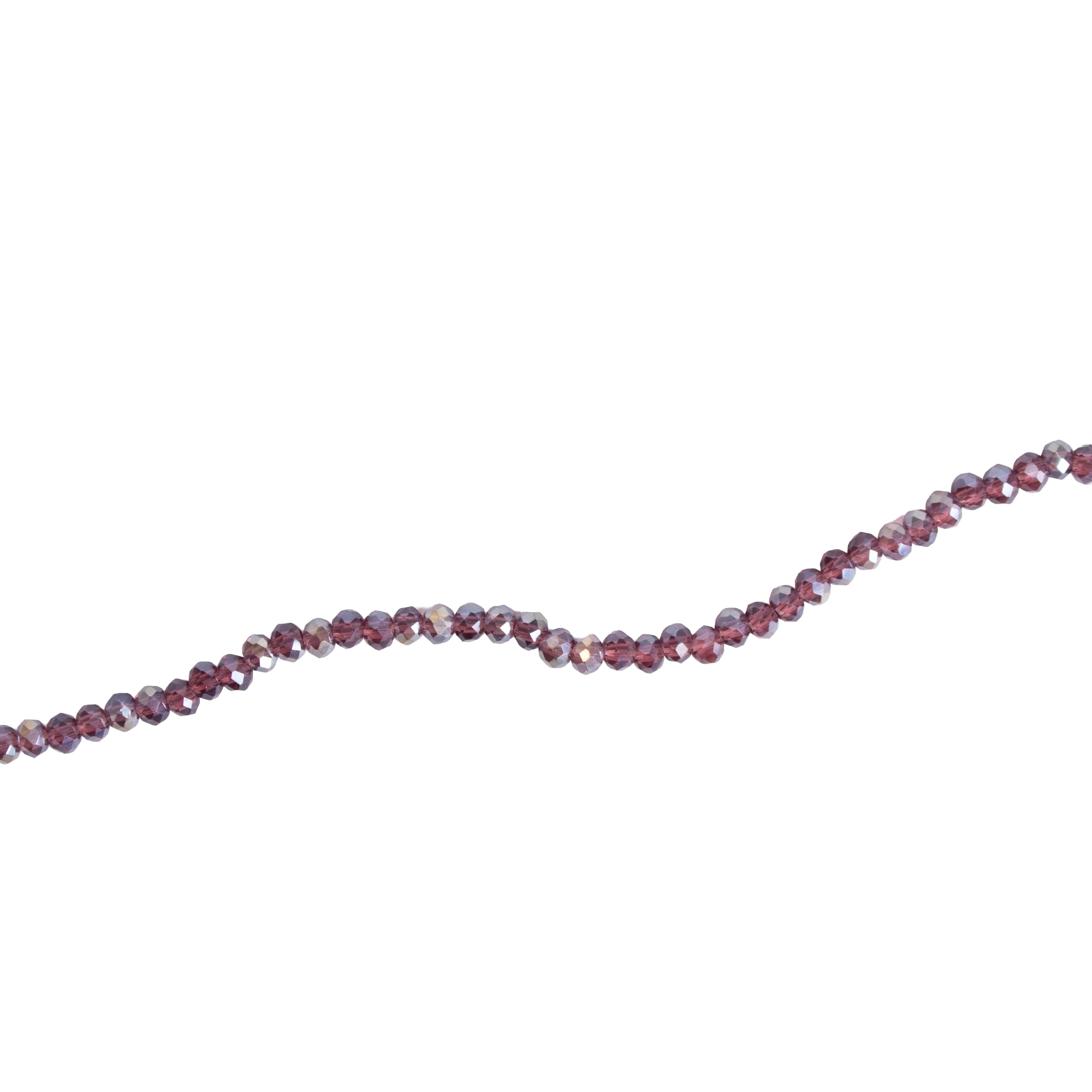 Fire Polished Beads Rainbow Crystal 2mm Crystal Amethyst 1 string
