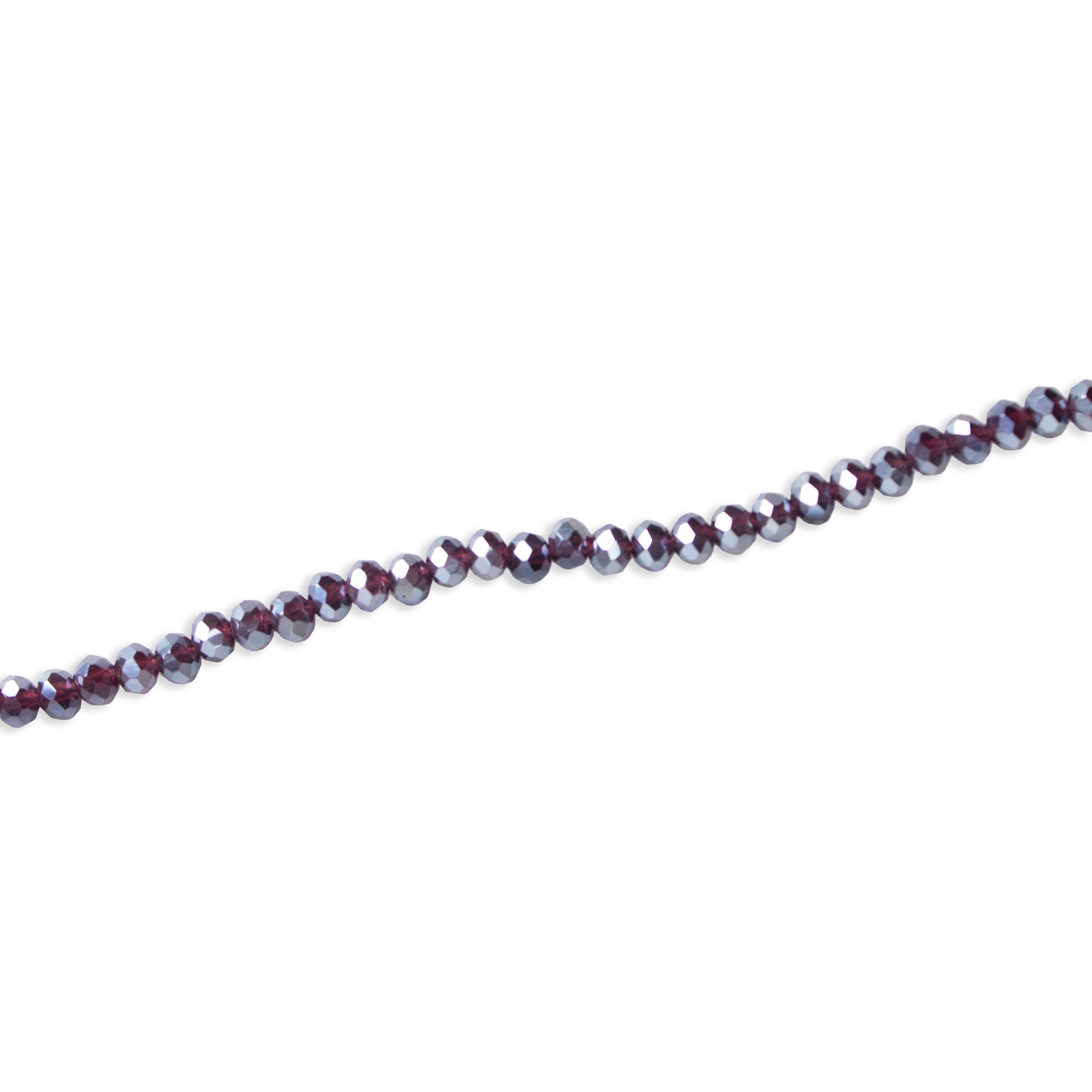 Fire Polished Beads Rainbow Crystal 4mm Crystal Amethyst 1 string