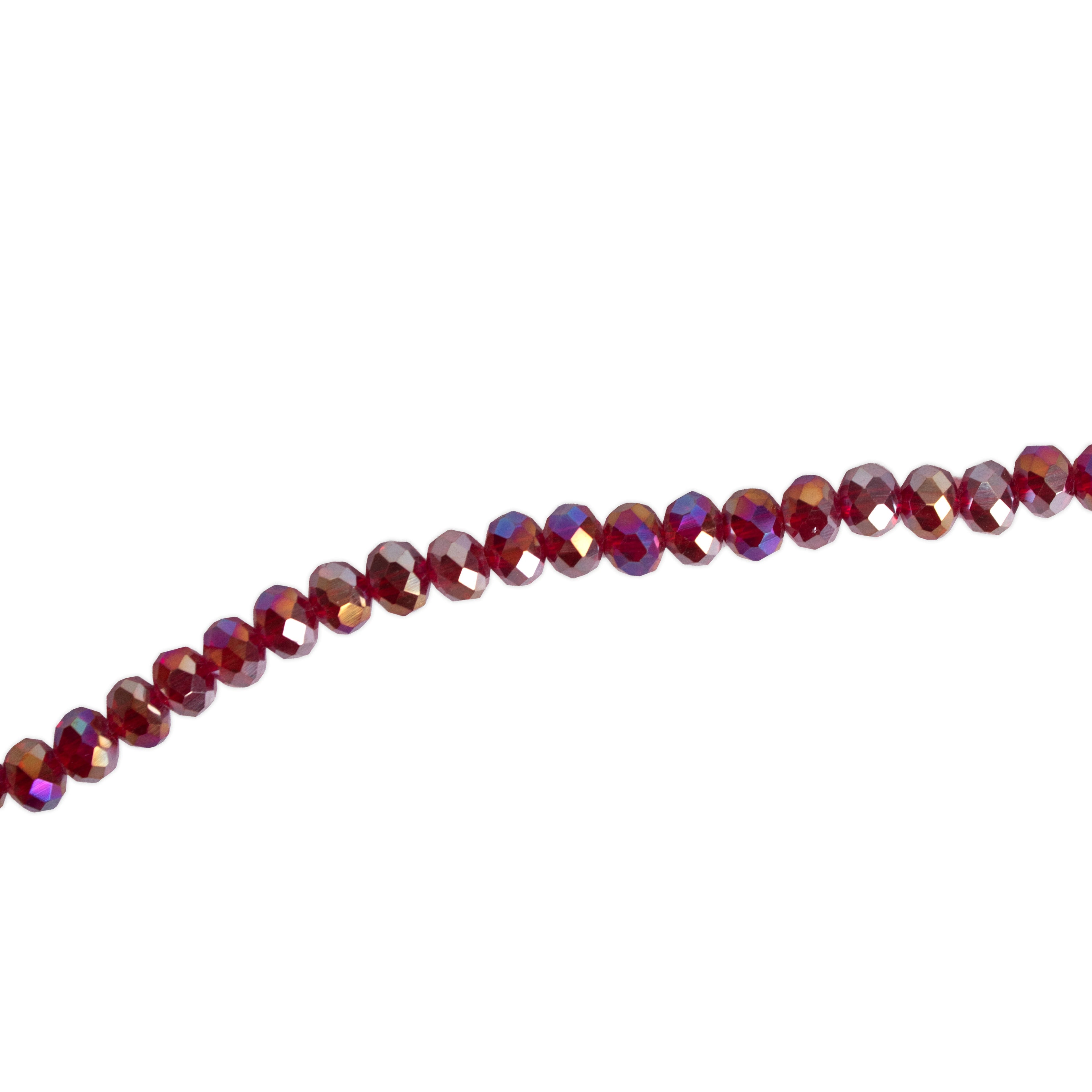 Fire Polished Beads Rainbow Crystal 6mm Crystal Amethyst 1 string