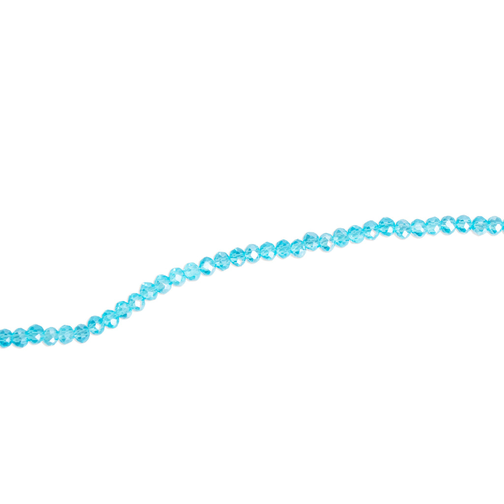 Fire Polished Beads Rainbow Crystal 2mm Aquamarine 1 string