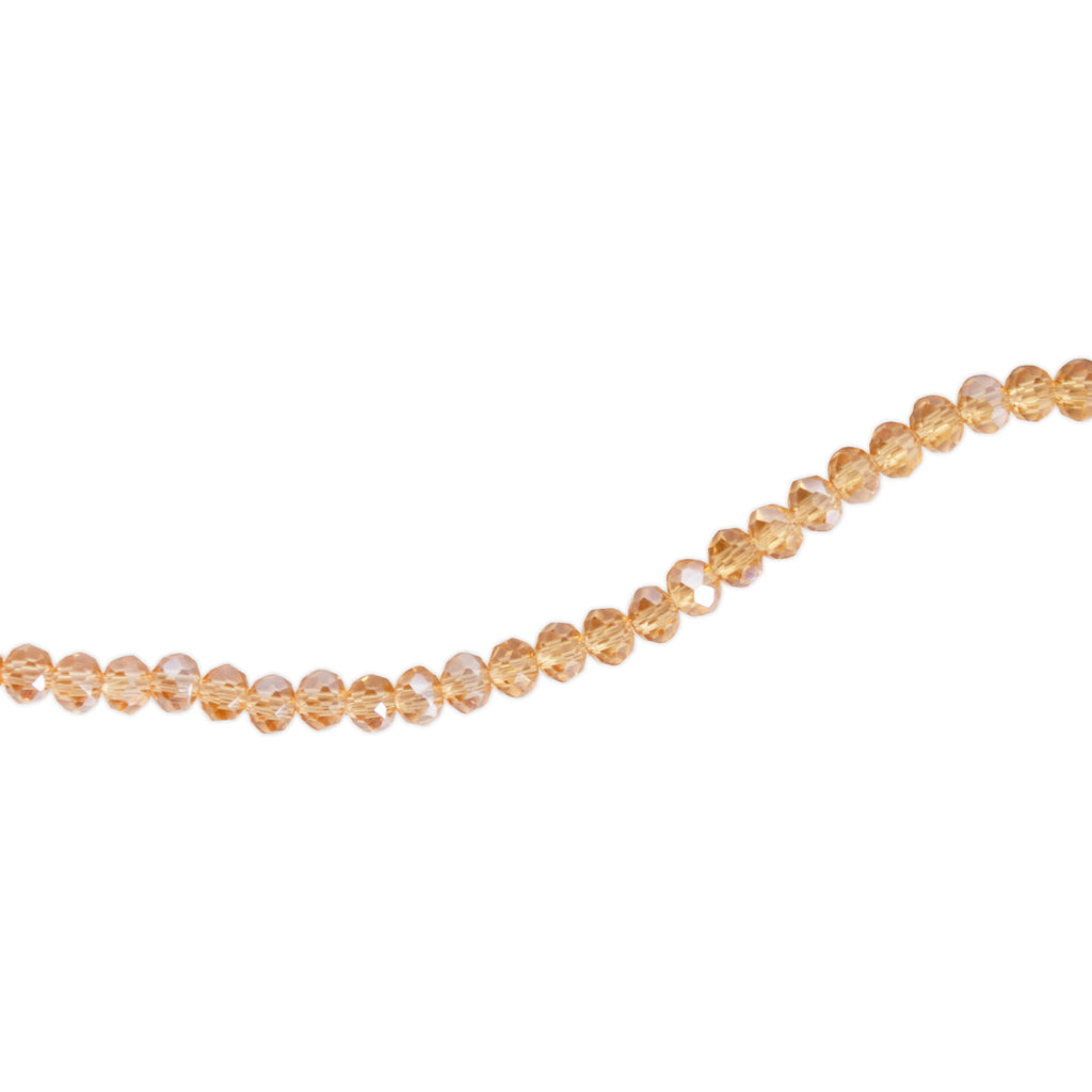 Fire Polished Beads Rainbow Crystal 2mm Champagne 1 string