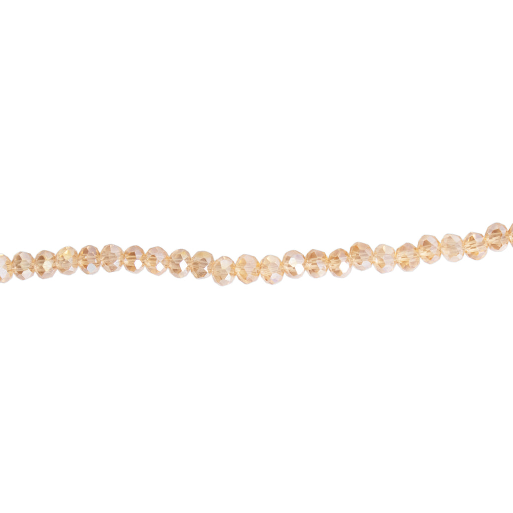 Fire Polished Beads Rainbow Crystal 4mm Champagne 1 string