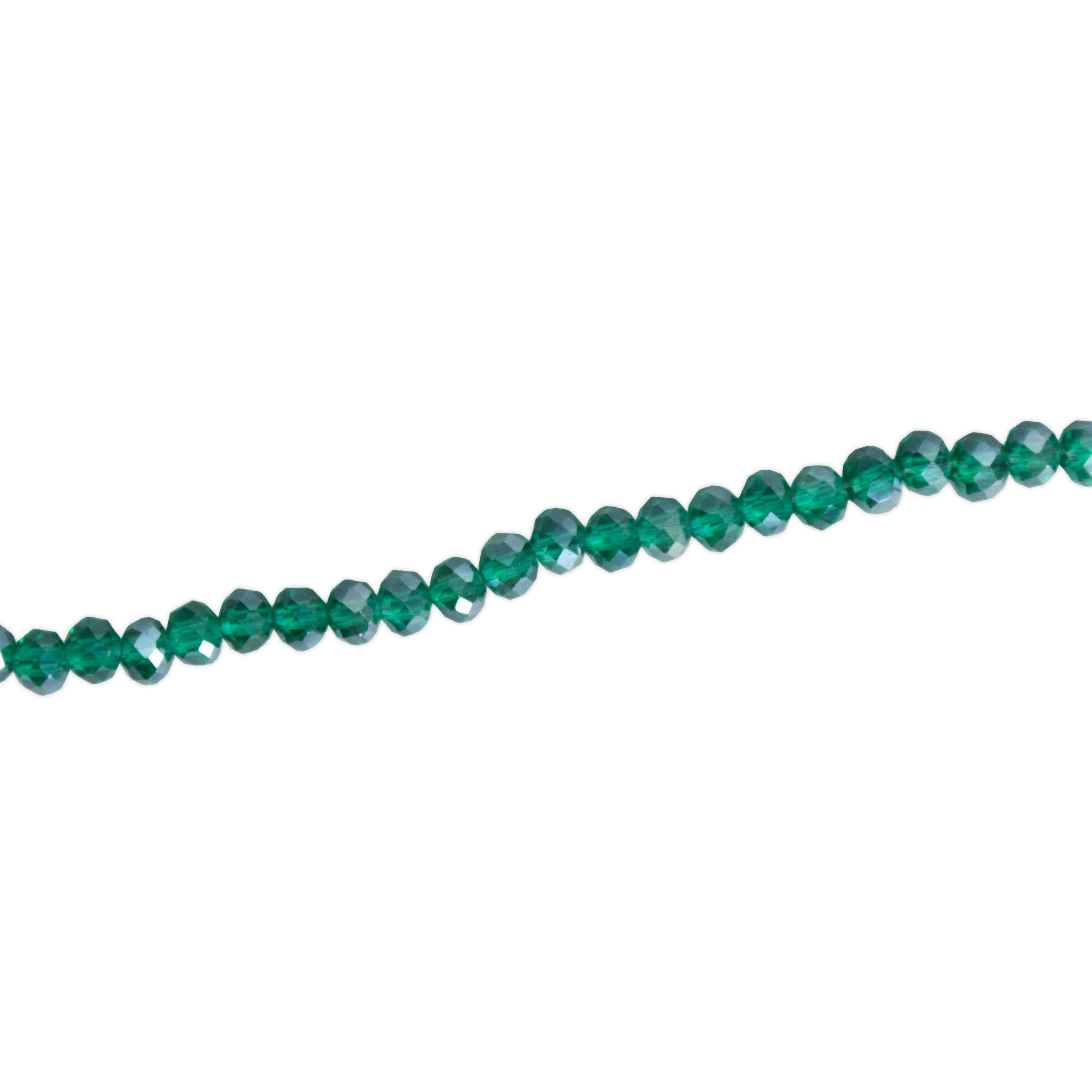 Fire Polished Beads Rainbow Crystal 4mm Teal 1string