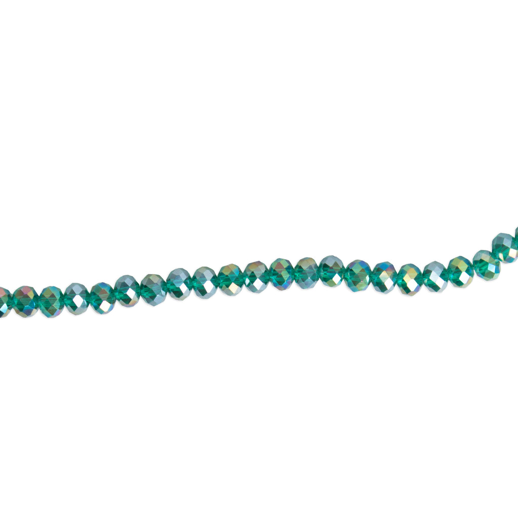 Fire Polished Beads Rainbow Crystal 6mm Teal 1 string