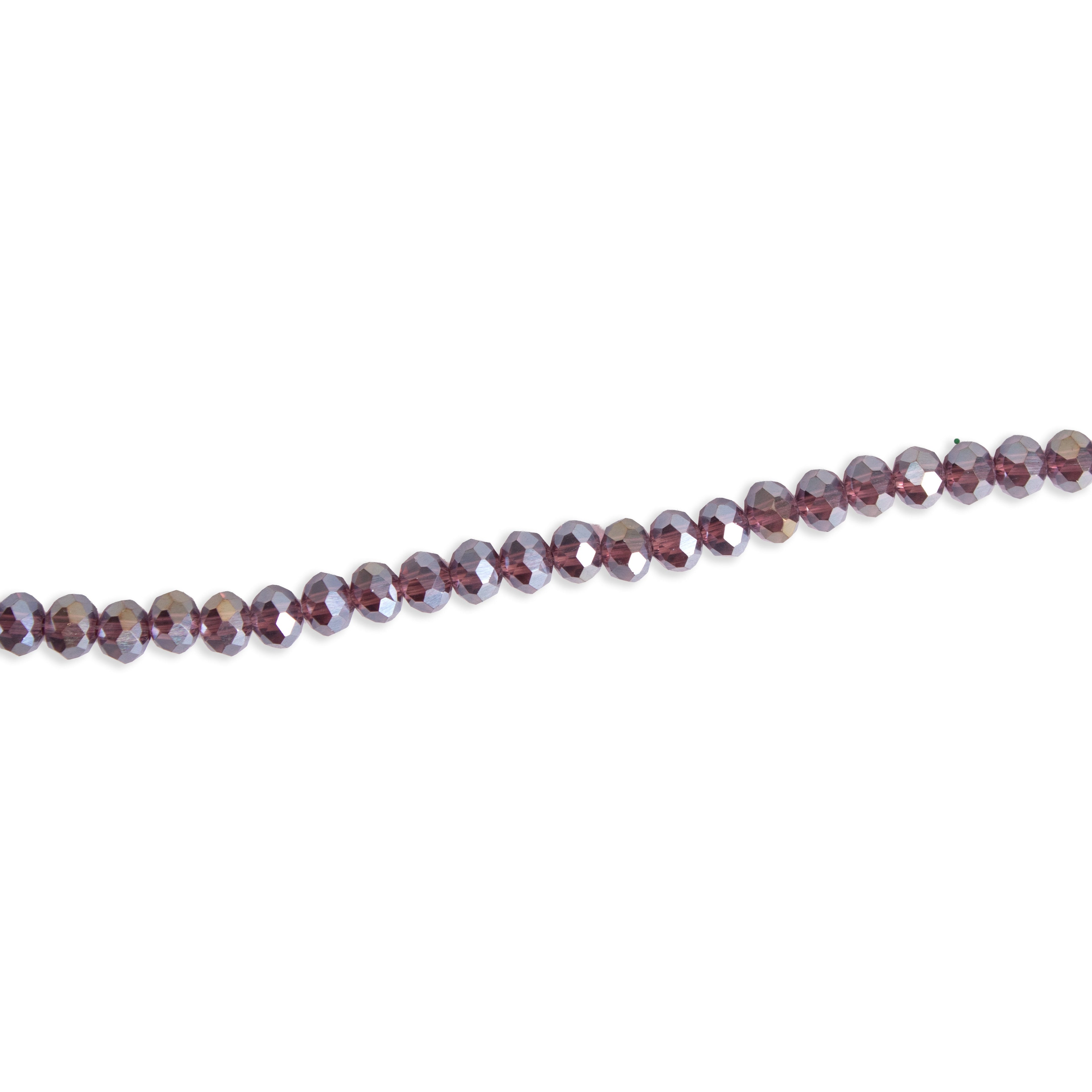 Fire Polished Beads Rainbow Crystal 6mm Rainbow Amethyst 1 string