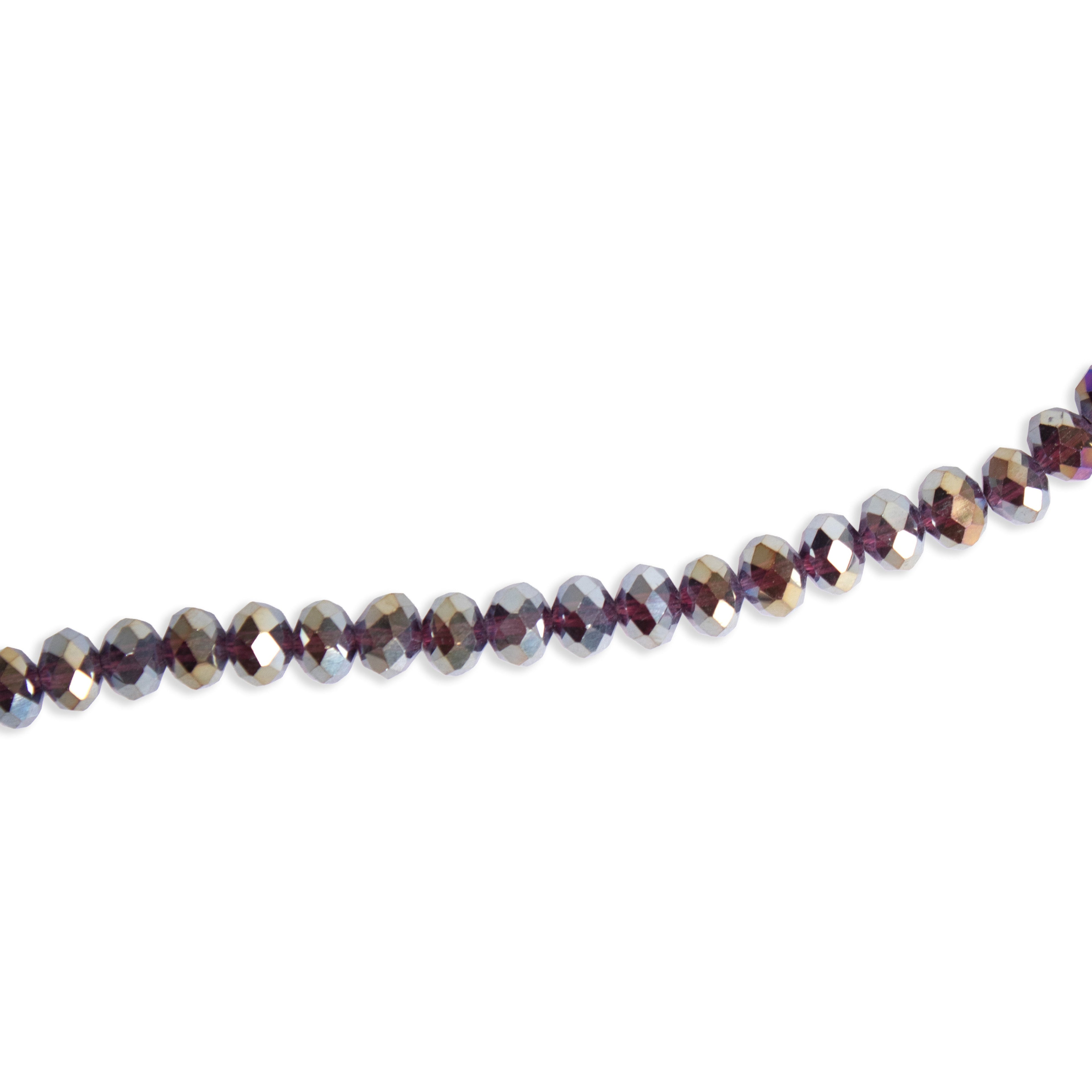 Fire Polished Beads Rainbow Crystal 8mm Rainbow Amethyst 1 string
