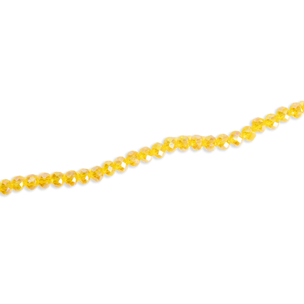 Fire Polished Beads Rainbow Crystal 6mm Citrine 1 string