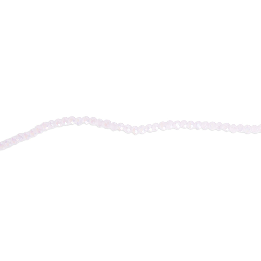Fire Polished Beads Opaque Crystal 2mm Rose Crystal 1 string