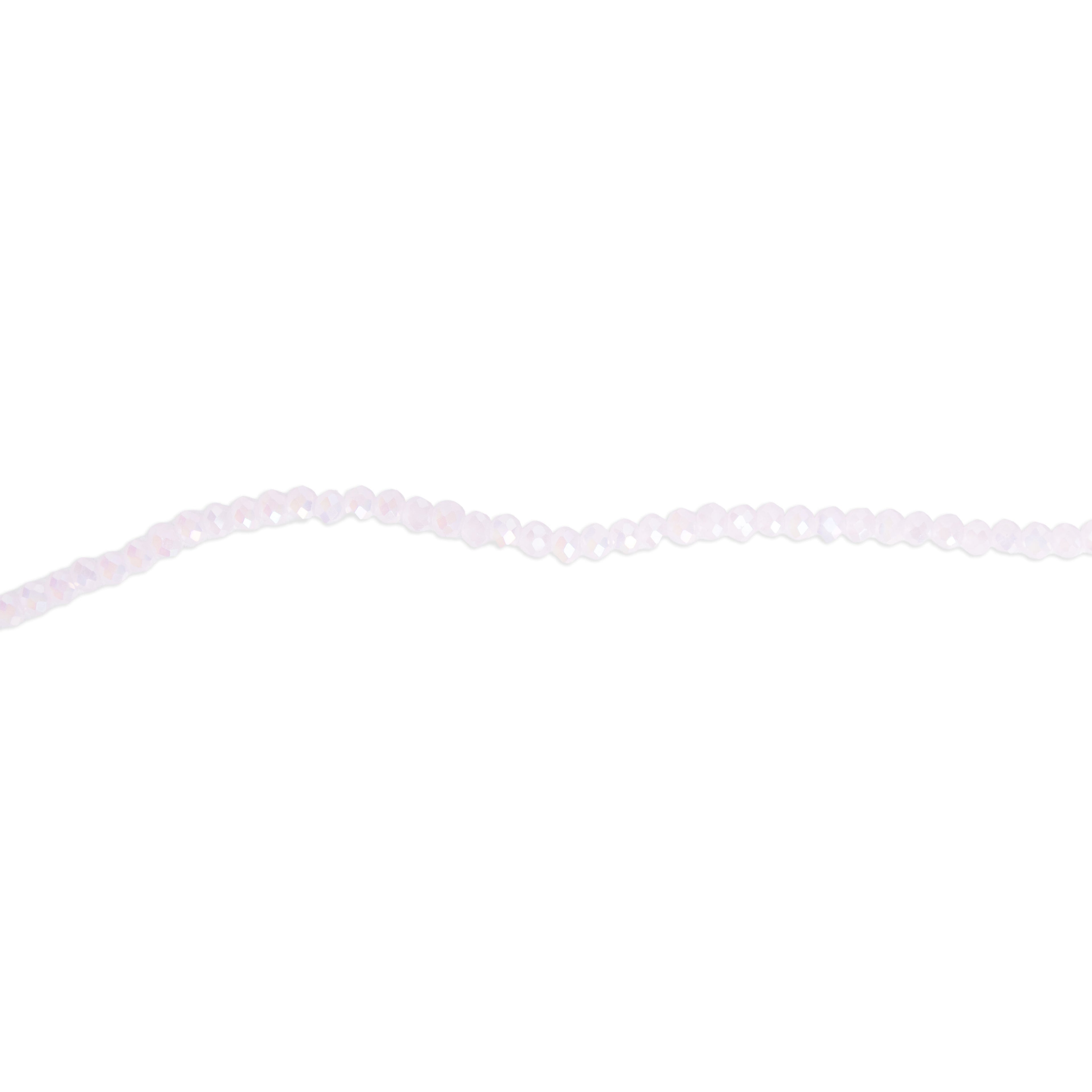 Fire Polished Beads Opaque Crystal 2mm Rose Crystal 1 string
