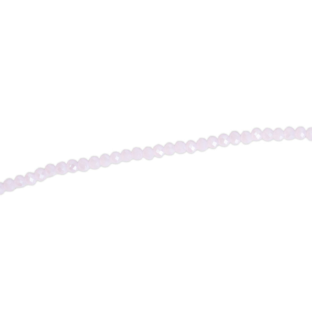 Fire Polished Beads Opaque Crystal 4mm Rose Crystal 1 string