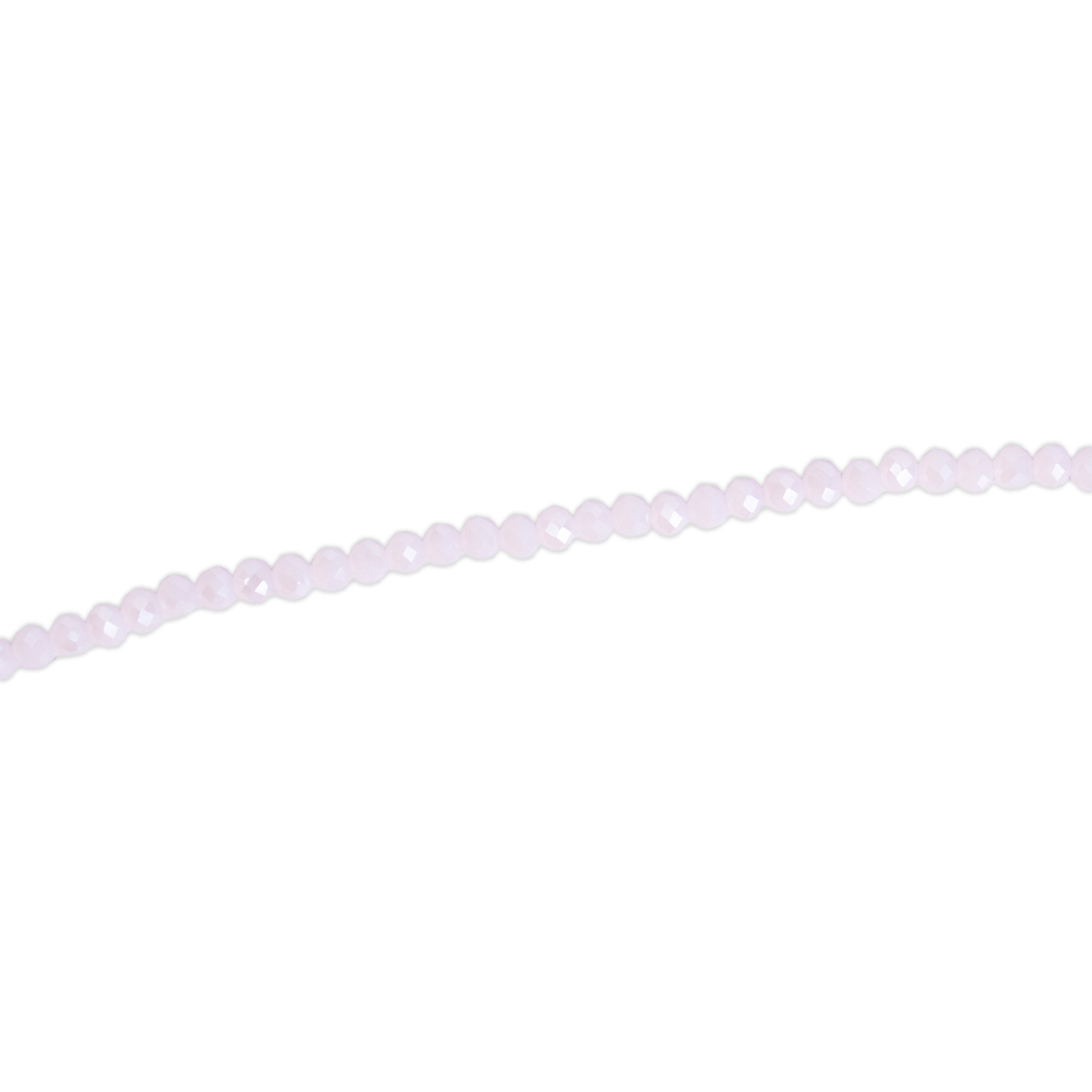 Fire Polished Beads Opaque Crystal 4mm Rose Crystal 1 string