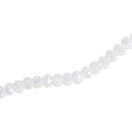 Fire Polished Beads Opaque Crystal 8mm White 1 string