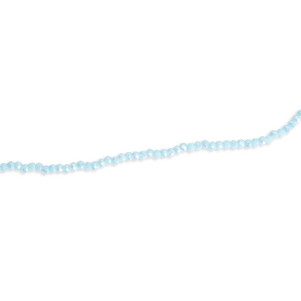 Fire Polished Beads Opaque Crystal 2mm Turquoise 1 string